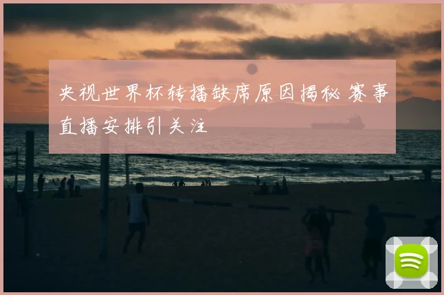 央视世界杯转播缺席原因揭秘 赛事直播安排引关注